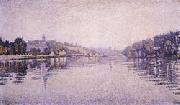 Paul Signac River's Edge The Seine at Herblay Germany oil painting artist
